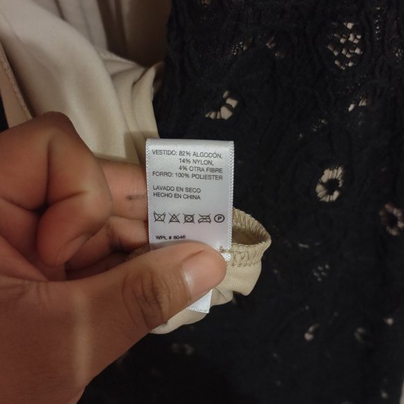 Inc. International Concepts Black Nude Lace Fit Flared Dress - Picture 2 of 12